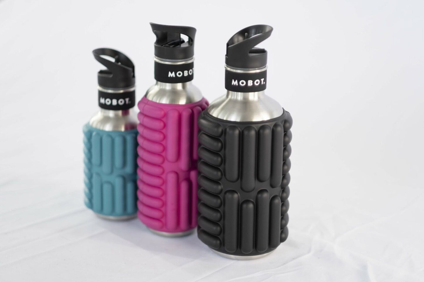 Bouteille de sport - Fonction 2 en 1 rouleau de massage | Pratique et polyvalente | Rouge métal | TRENDYFLAIR