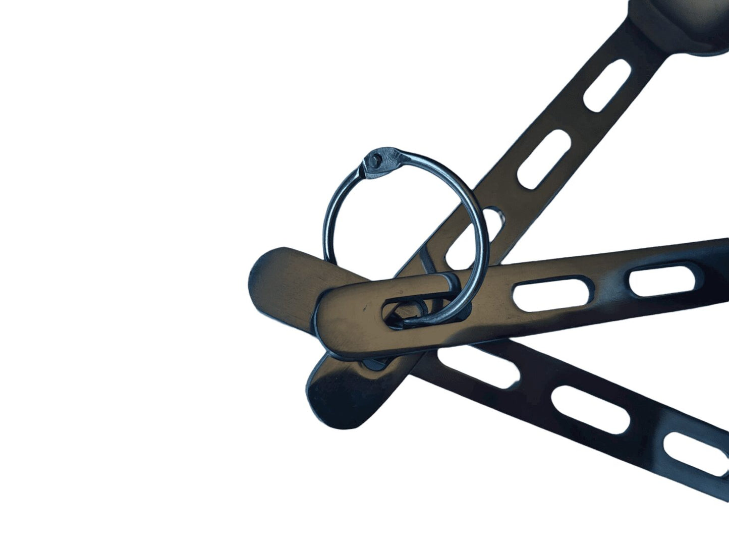 Set de couverts de camping - O'camp - En acier inoxydable - Léger et durable | Compact et portable | Argent | TRENDYFLAIR