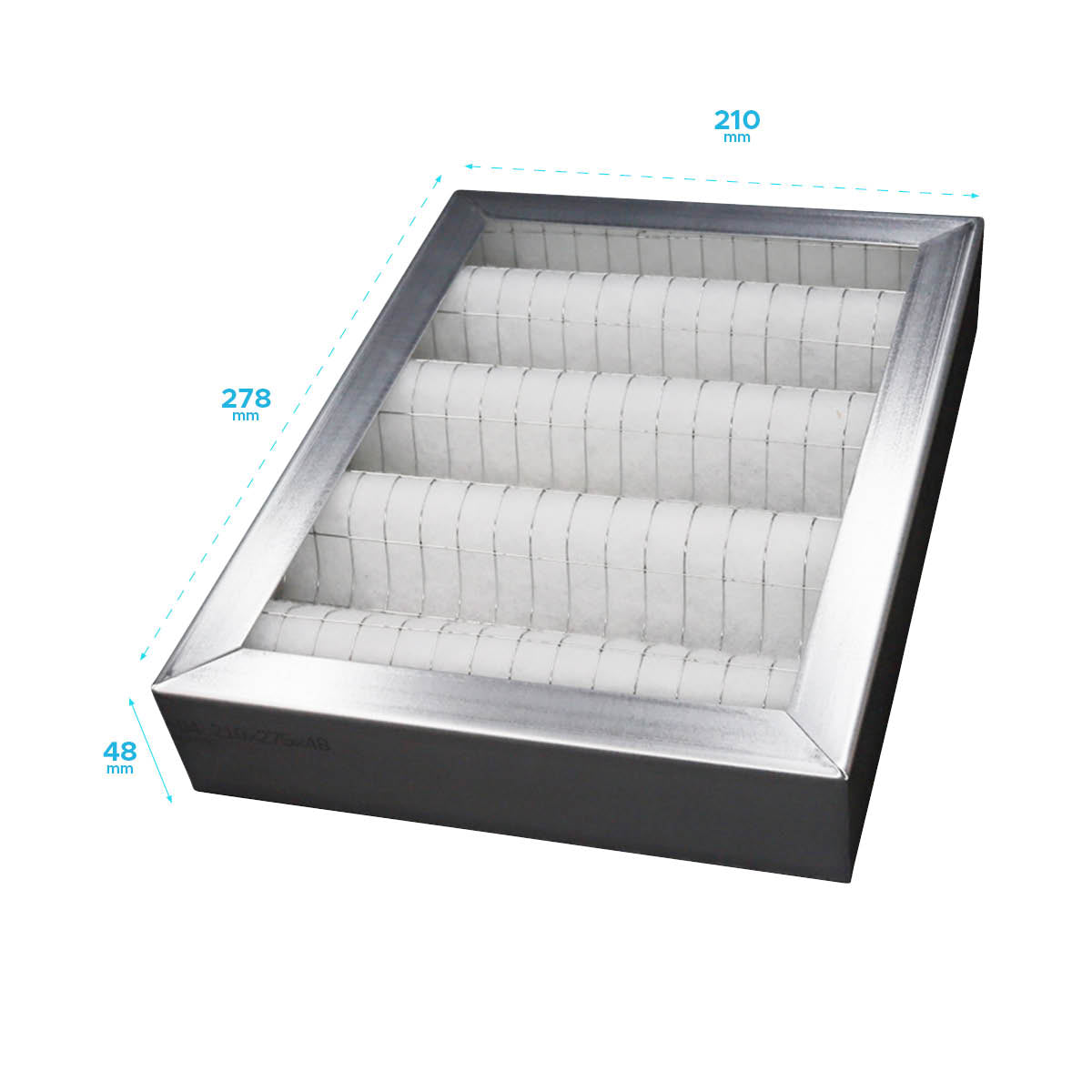 Filtre G4 pour échangeur T.ZEN Habitat Collectif ALDES - dimensions : 278 x 210 x 48 mm|Trendyflair