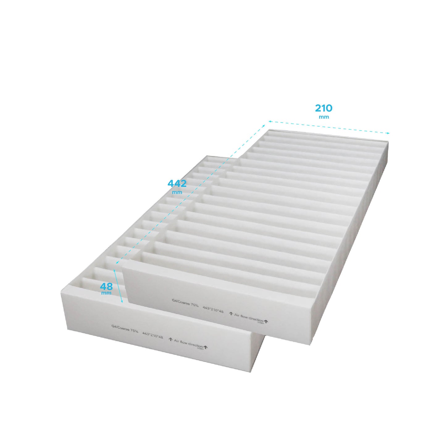 Filtres compatibles VMC DANTHERM HCH5 (2 pièces) - contenu : 2 G4|Trendyflair