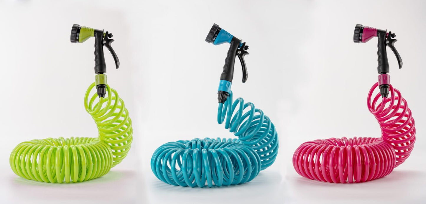 Tuyau d'arrosage flexible - Kit complet avec accessoires et longueur de 15m | Pratique et facile à utiliser | Vert et noir | TRENDYFLAIR