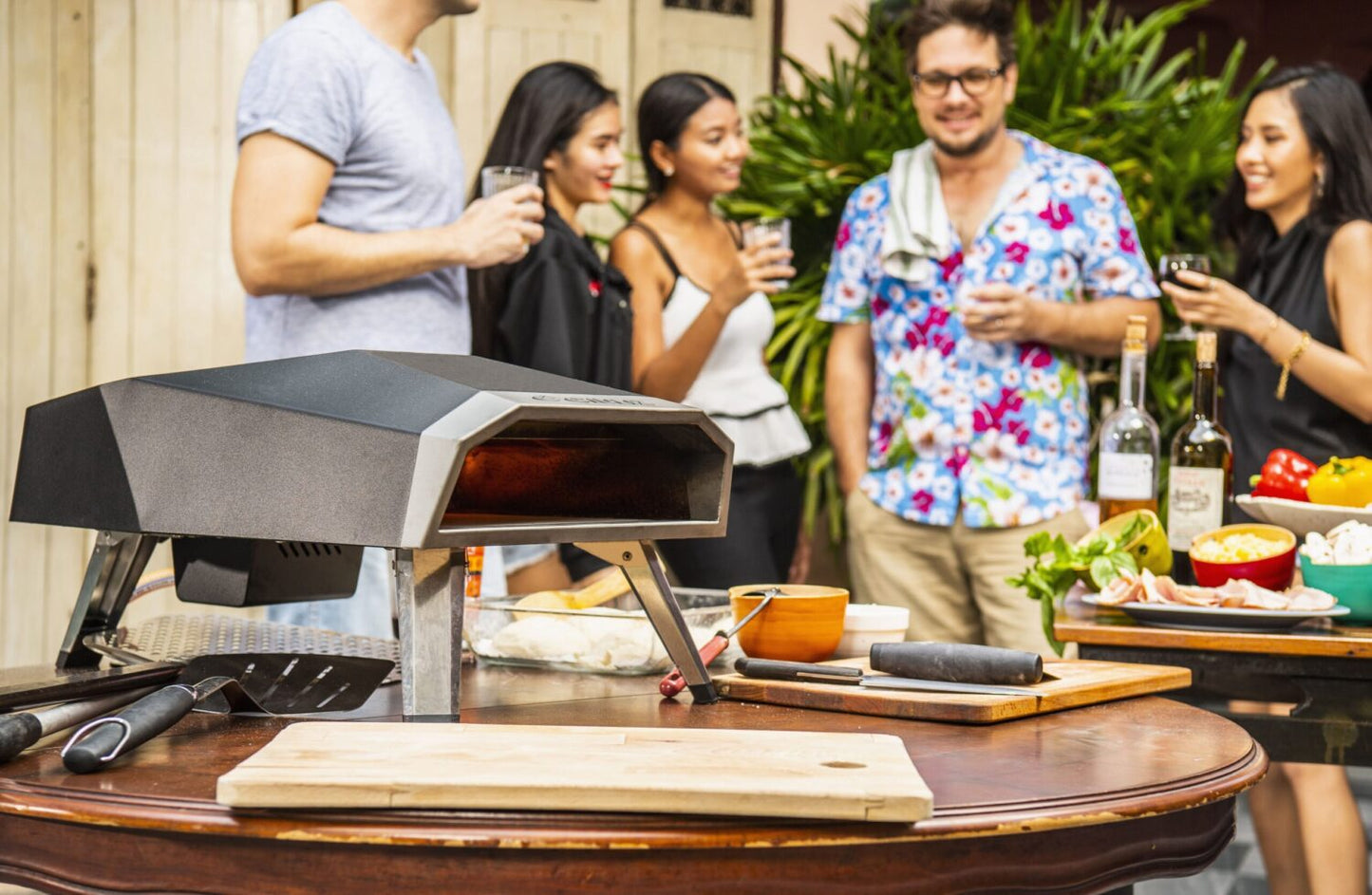 Four à pizza à gaz - Giuliz - UFO 12 - Pelle à pizza inclus | Idéal pour la cuisine extérieure | Compact et portable | Acier inoxydable | TRENDYFLAIR