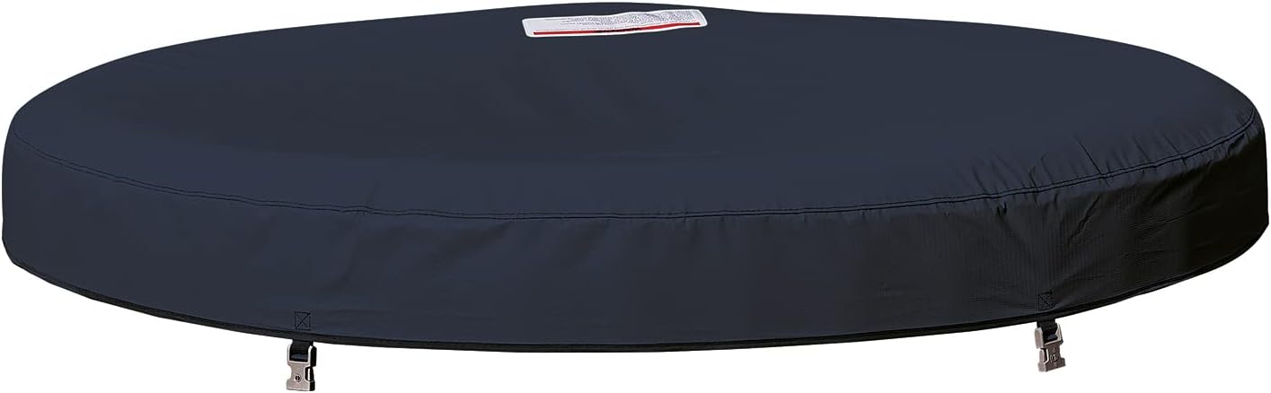 Spa gonflable 6 places rond - CleverSpa modèle Turin - Filtre et bâche inclus | Diamètre 208 cm | Relaxant et élégant | TRENDYFLAIR
