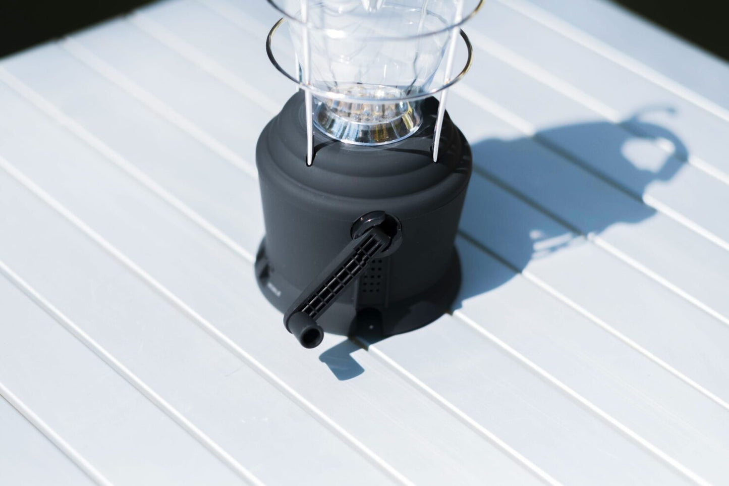 Lanterne de camping - Eclairage 12 LED - Poignée + boussole inclus | Compacte et pratique | Noir | TRENDYFLAIR