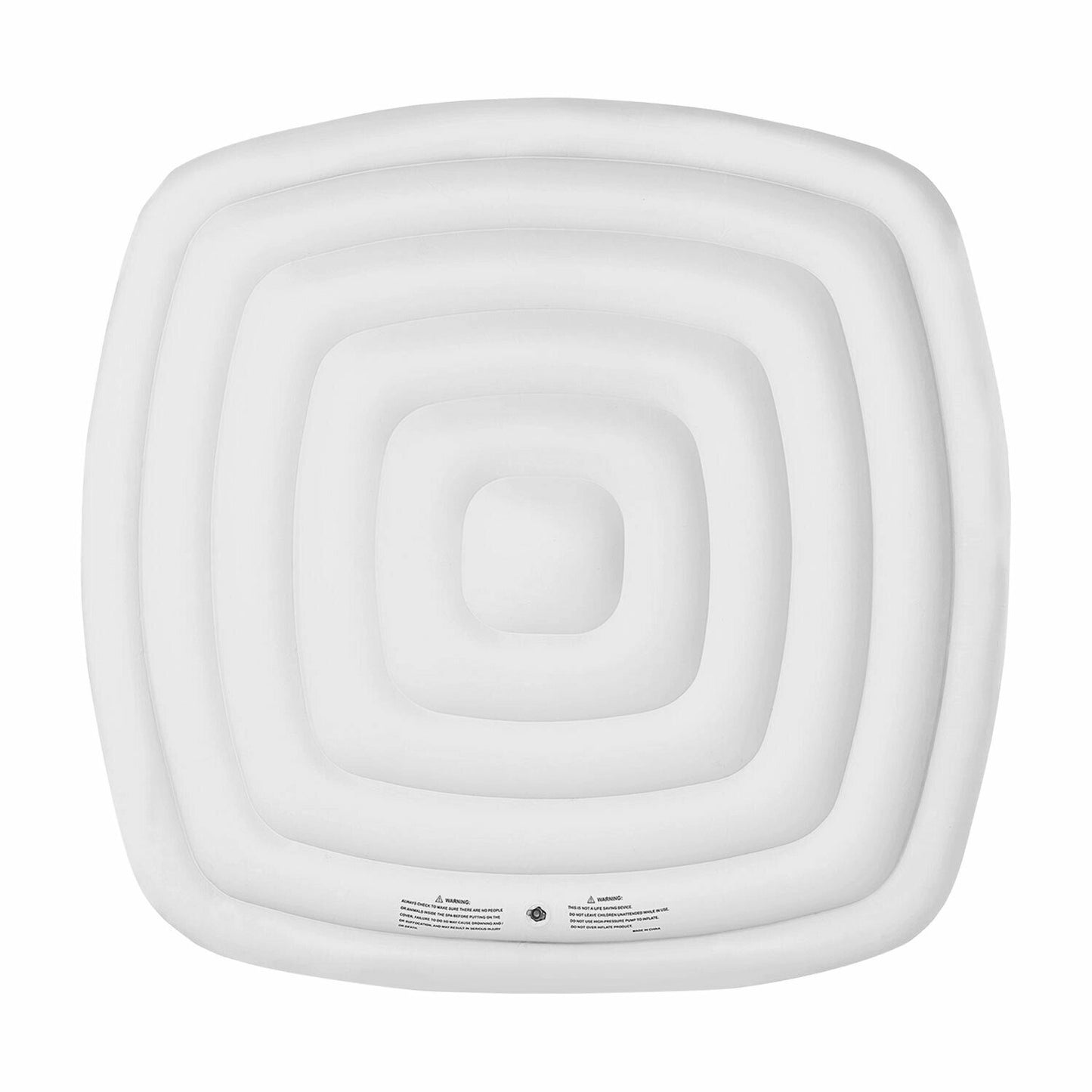 Couverture Gonflable Carré pour Spa - 6 Places - Compatible Autres Marques | Noir | TRENDYFLAIR