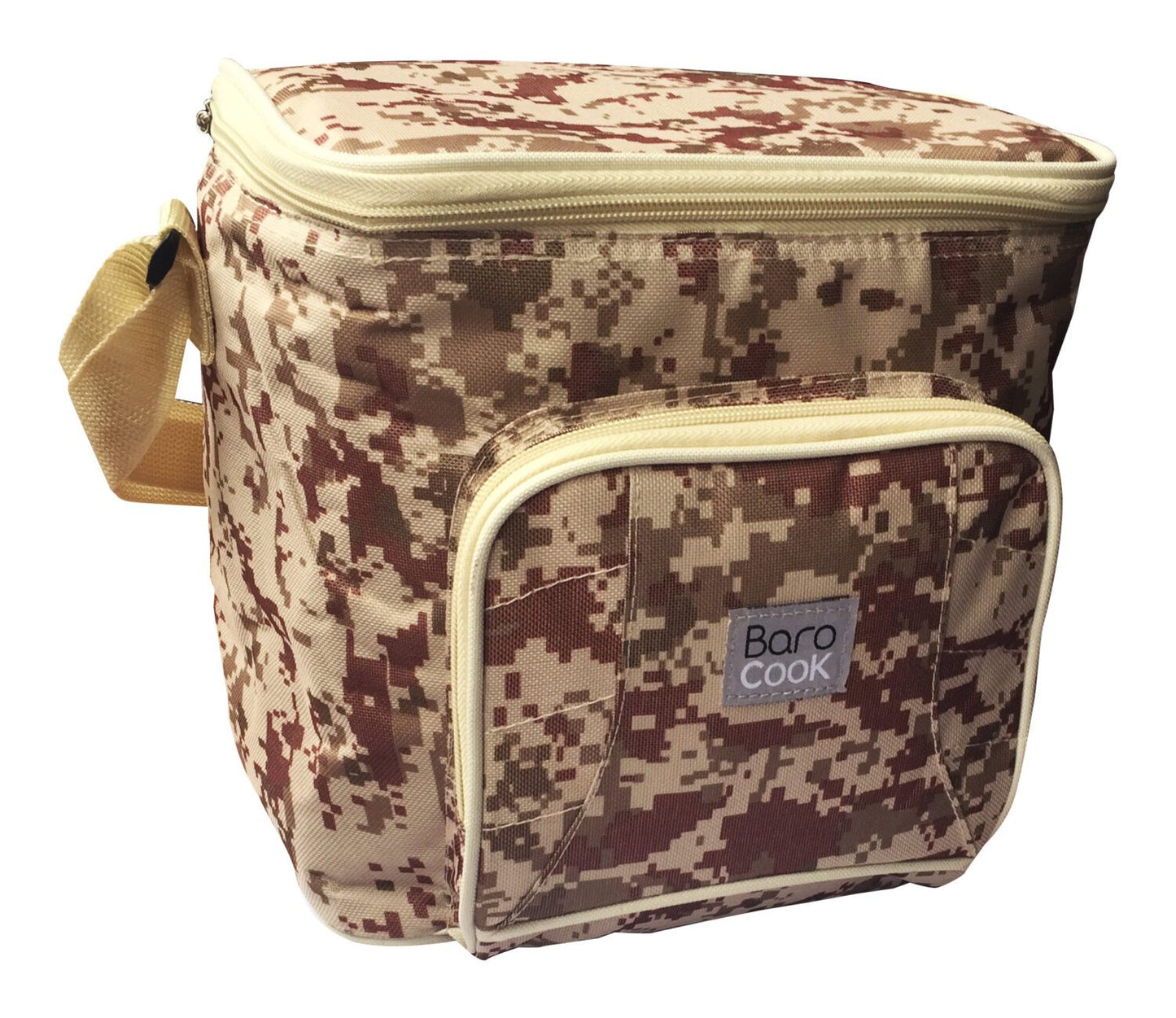 Sac de transport pour contenant à repas - Barocook - Contenance : 10 Litres | Pratique et isotherme | Léger et compact | Noir et gris | TRENDYFLAIR