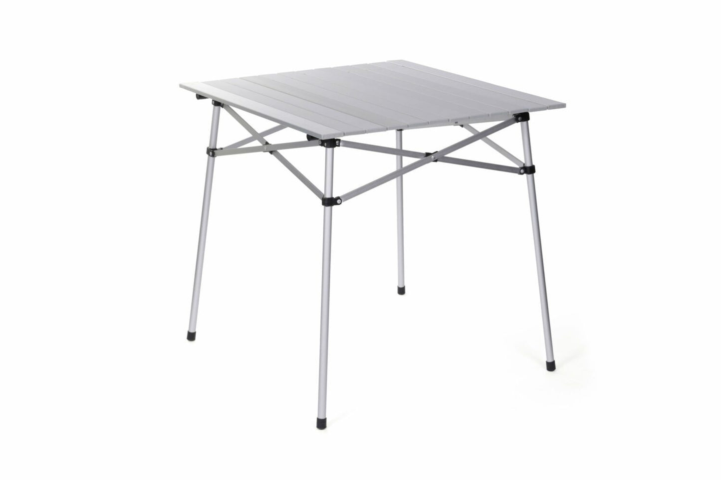 Table à lattes de camping - O'Camp - Housse de transport inclus - Légère et durable | Facile à transporter | 70 x 70 x 70 cm | Gris anthracite | TRENDYFLAIR