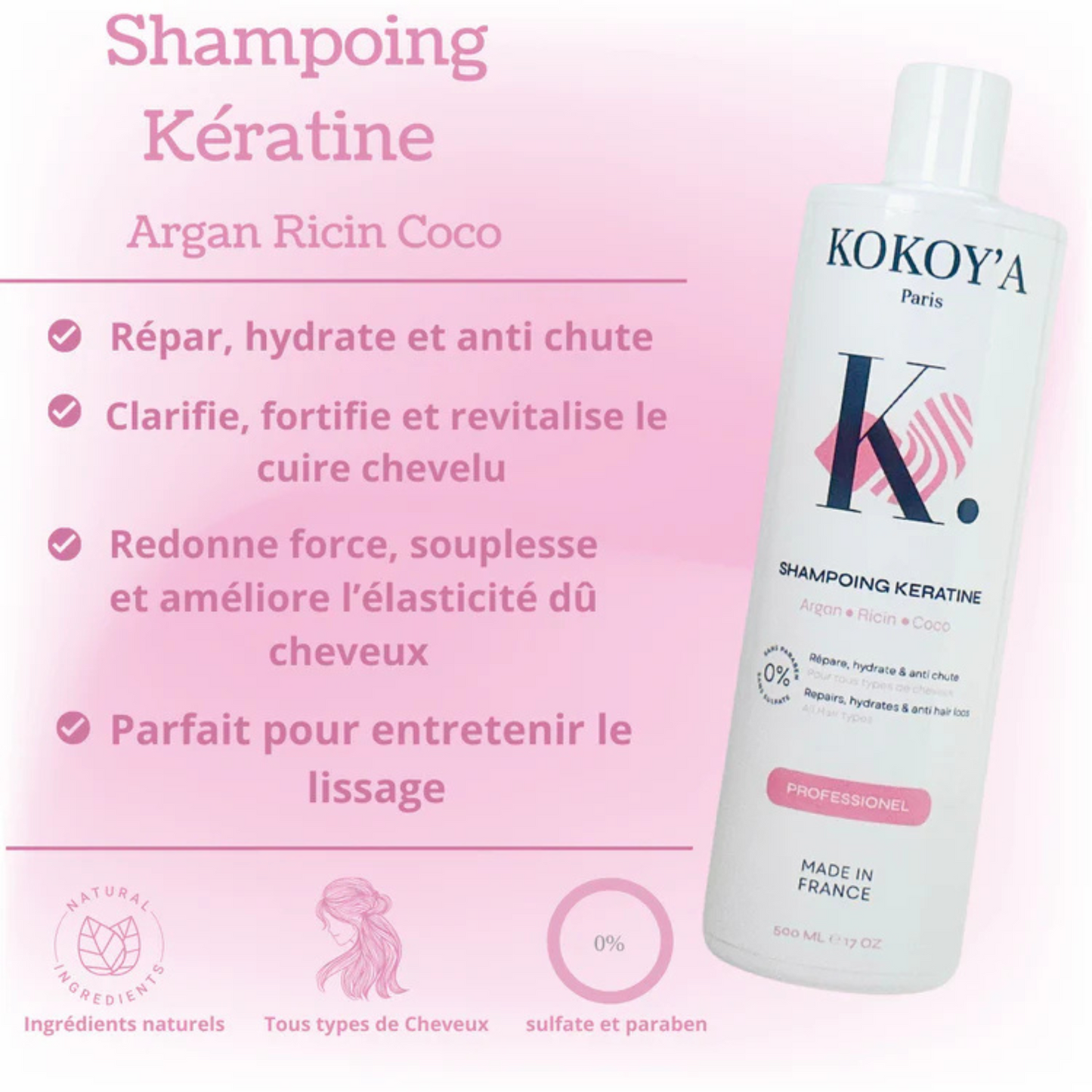 PACK ESSENTIEL Shampooing-Masque-Sérum 2x500ML + 100ML | Soin Complet et Intensif | TRENDYFLAIR