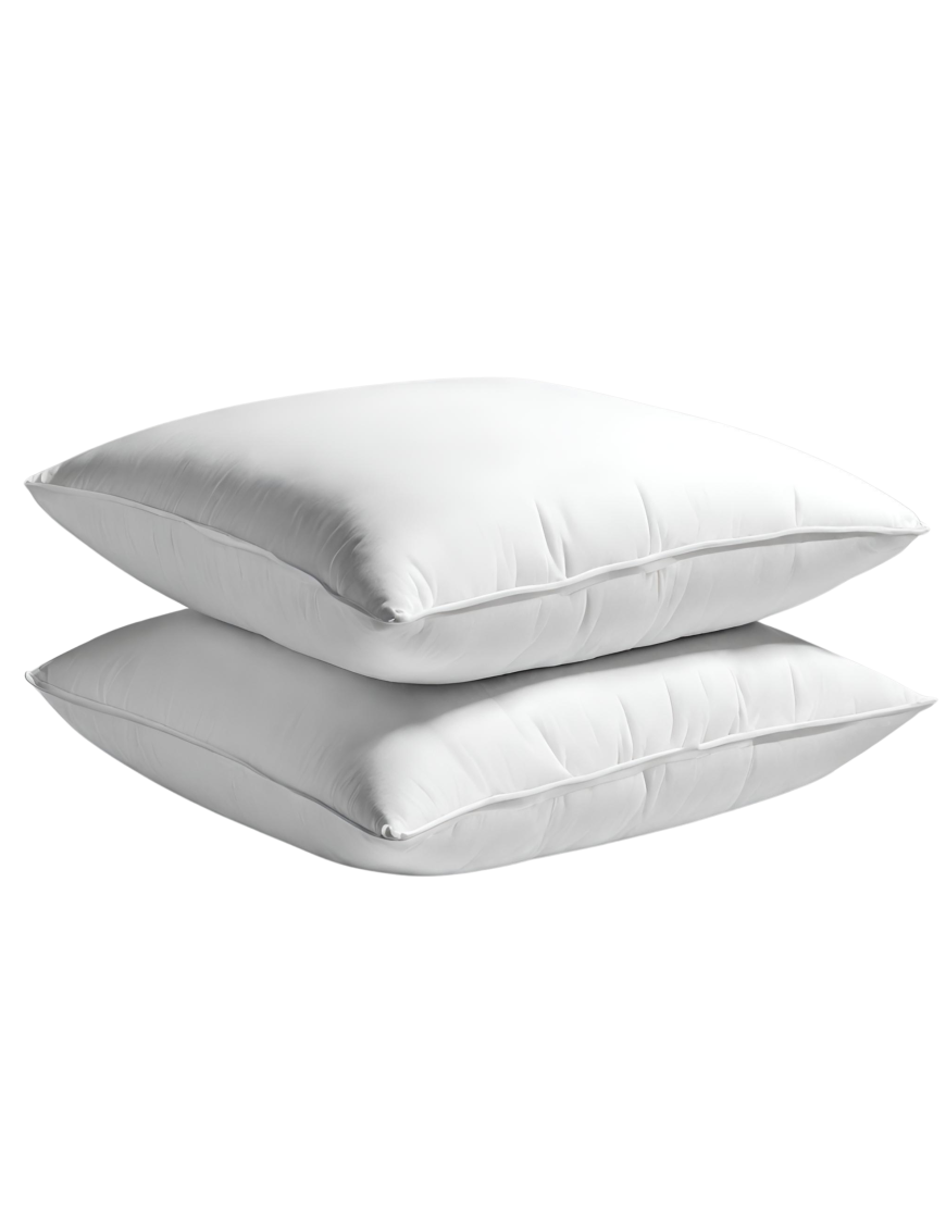 Lot de 2 Oreillers Doux Microfibres - Ajustables - Polyester- Coussin Rectangle ou carre 65x65cm | homeflair