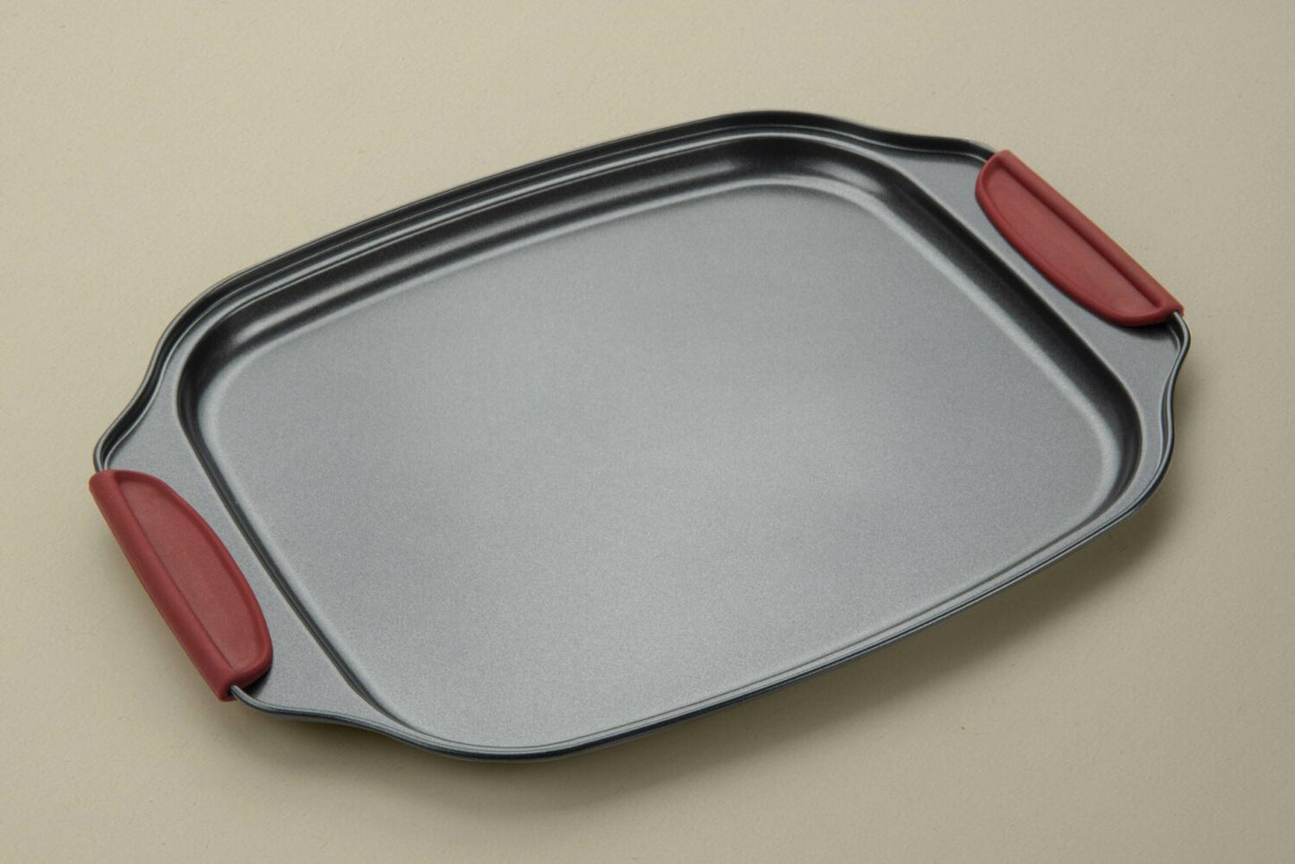 Plaque à biscuits avec revêtement anti-adhésif - Convient aux fours | 30 x 25,5 cm | Argent | TRENDYFLAIR