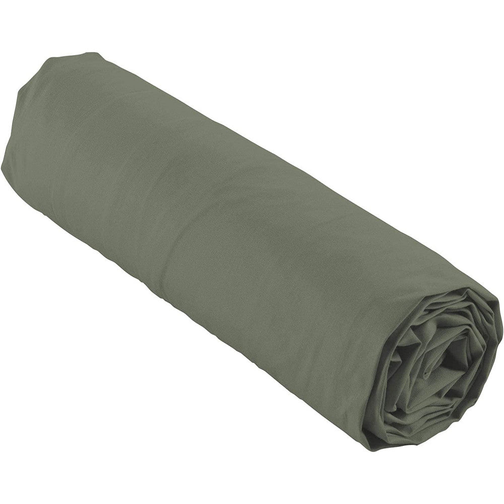 Drap Housse Percale - Bonnet 30 Cm - Plusieurs Tailles - Plusieurs Coloris - 140x190cm - Kaki |homeflair
