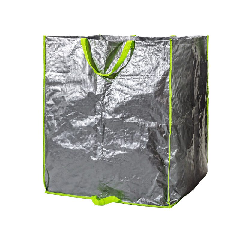 Sac à gravats - Multiusages - Avec poignées - Contenance : 400 Litres | Grande capacité de stockage pour déchets de construction et de jardinage | Résistant et durable | Noir | TRENDYFLAIR