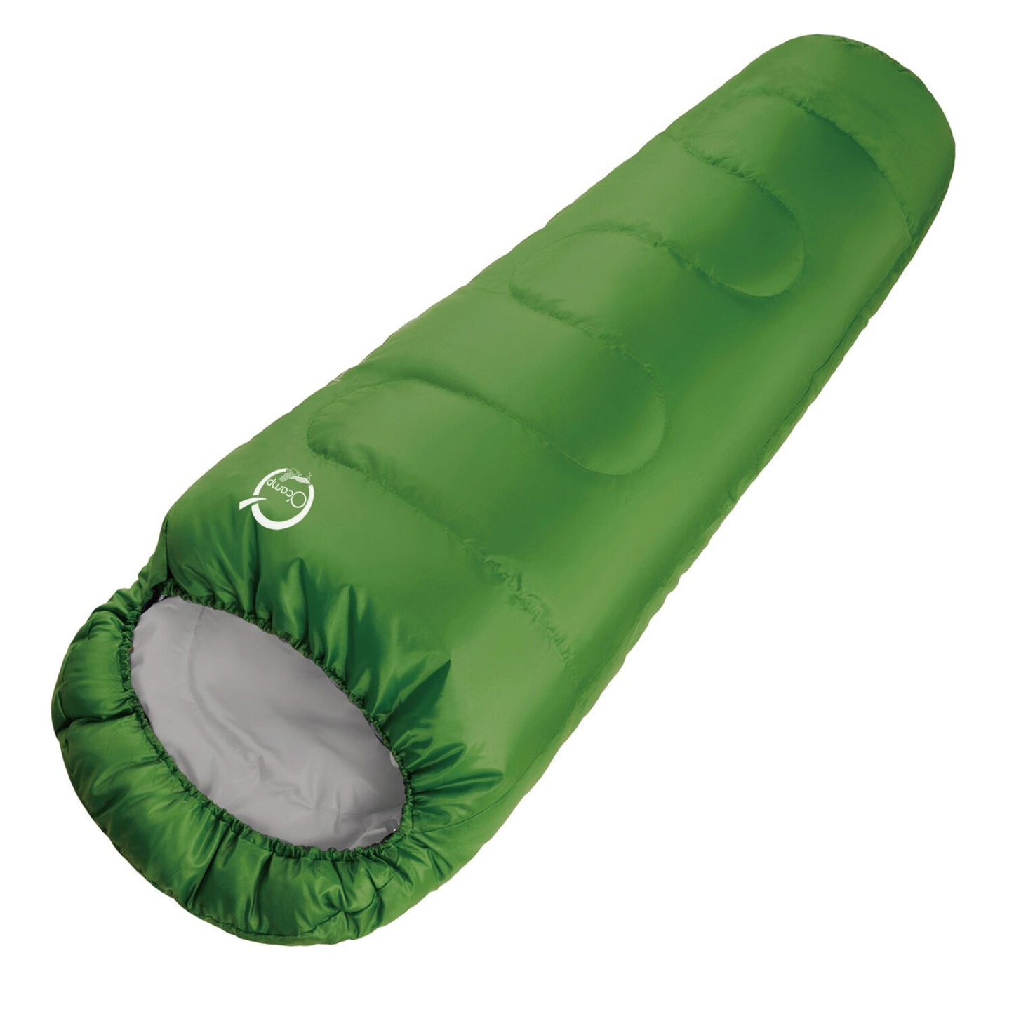 Sac de couchage de randonnée - Forme momie - Léger et compact | 220 x 80 cm | Noir et gris | TRENDYFLAIR