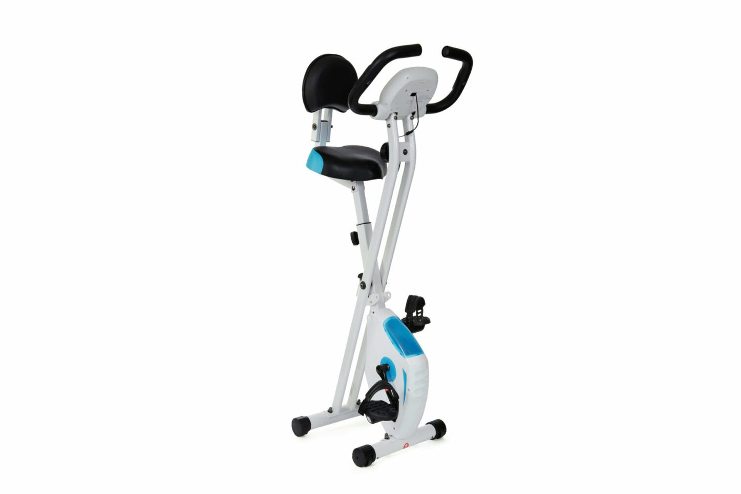 Vélo d'appartement pliable Xbike - Compteur 5 fonctions - Roue magnétique 2,5 Kg | Compact et pratique | Noir et gris | TRENDYFLAIR