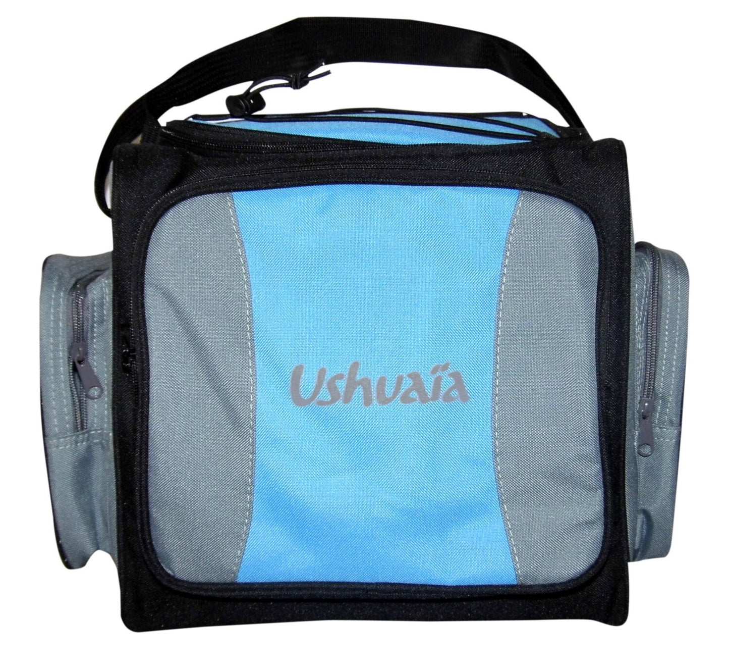 Glacière souple isotherme - Ushuaia - Avec lanière de transport - 20 Litres | Pratique et durable | 40 x 30 x 25 cm | Gris et noir | TRENDYFLAIR