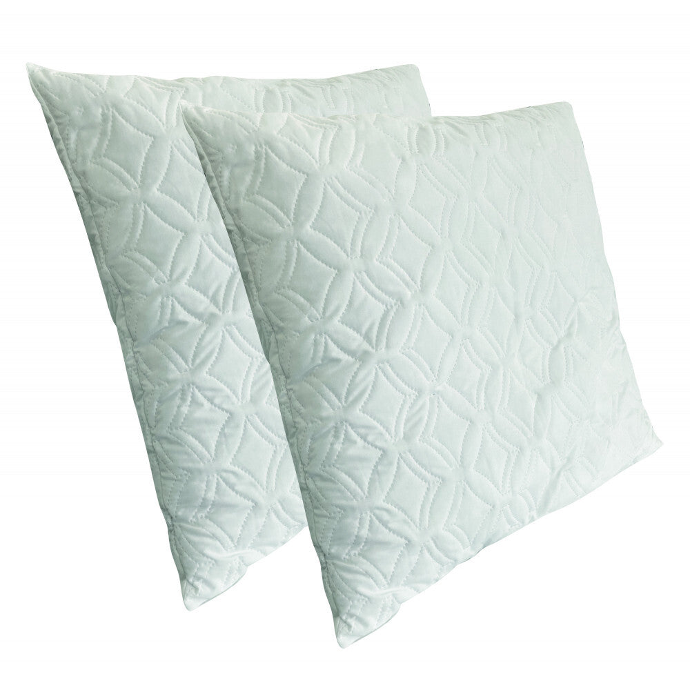 Lot de 2 Oreillers Fermes 60x60cm flocon mémoire de Forme|homeflair