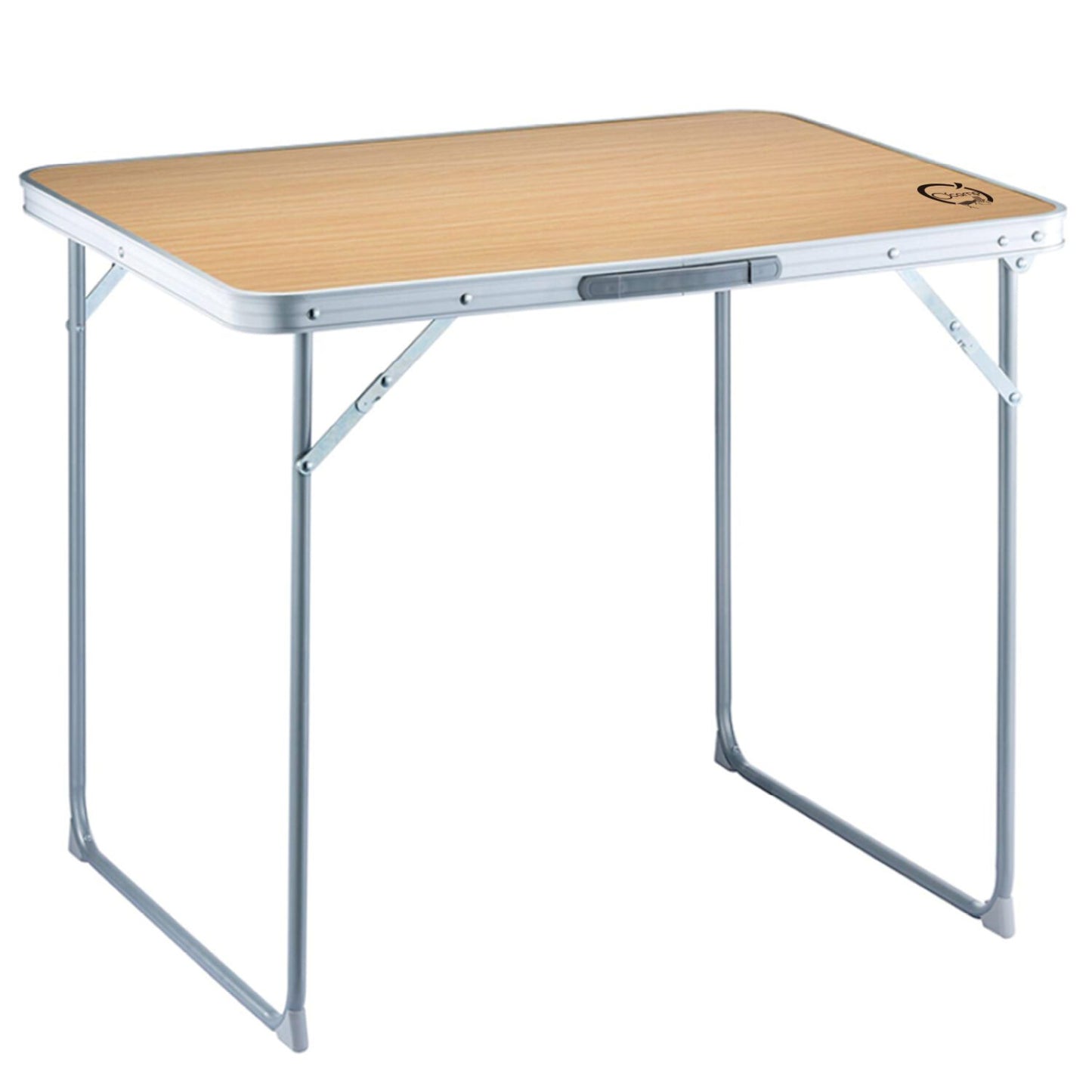 Table de camping pliable 4 places - Légère et compacte | Facile à transporter | 80 x 60 x 70 cm | Gris anthracite | TRENDYFLAIR