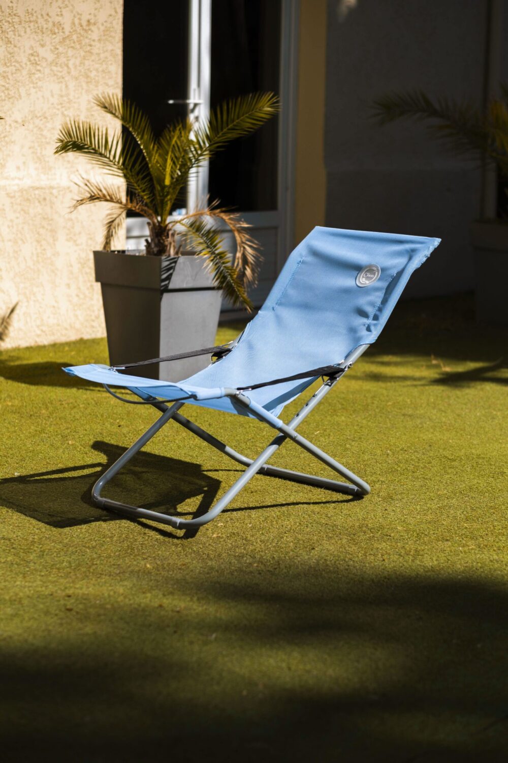 Fauteuil relax de jardin 3 positions pliable - Confortable et pratique | Compact et facile à ranger | Bleu | TRENDYFLAIR