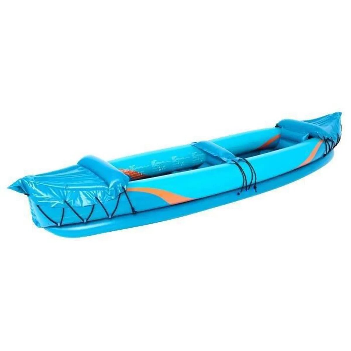 Kayak gonflable 2 places - Surpass - Robuste et confortable | 325 x 91 x 46 cm | Bleu et blanc | TRENDYFLAIR