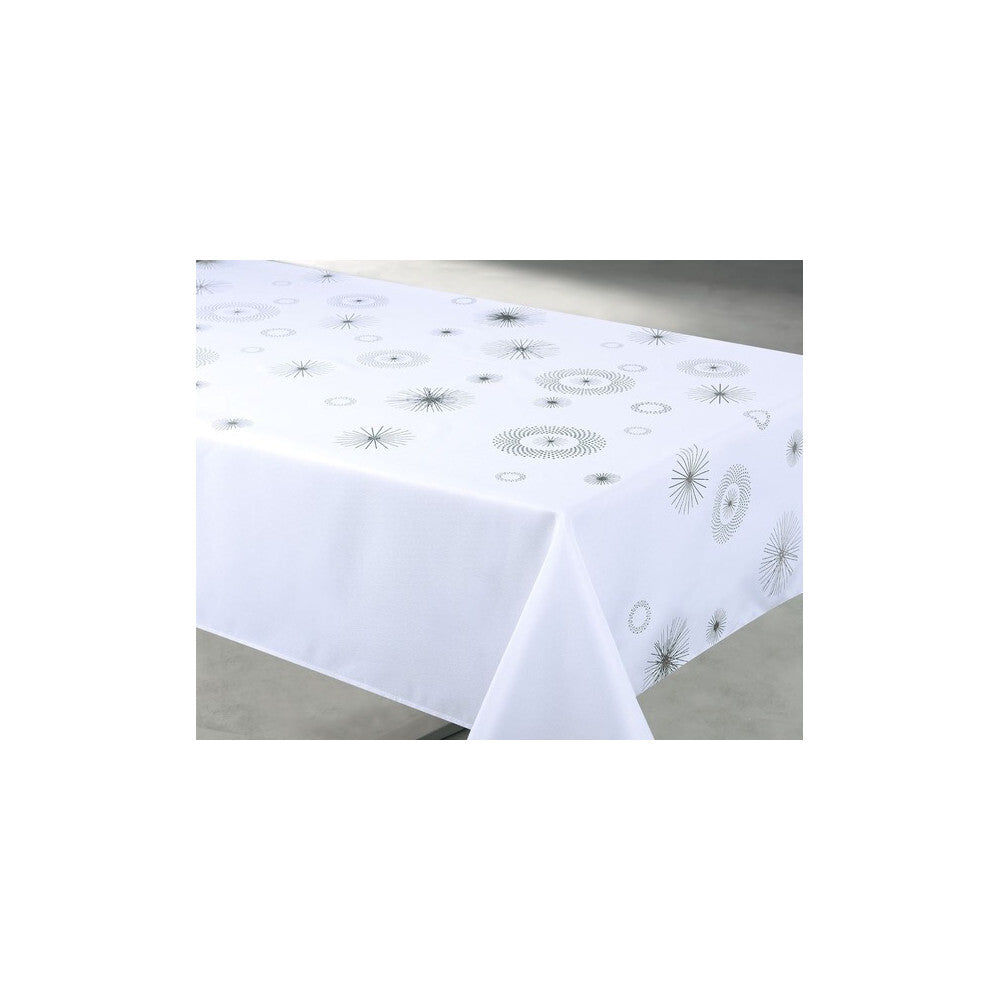 Nappe de Noël - Céleste Motif Étoilée - Blanc - 150x300cm |homeflair