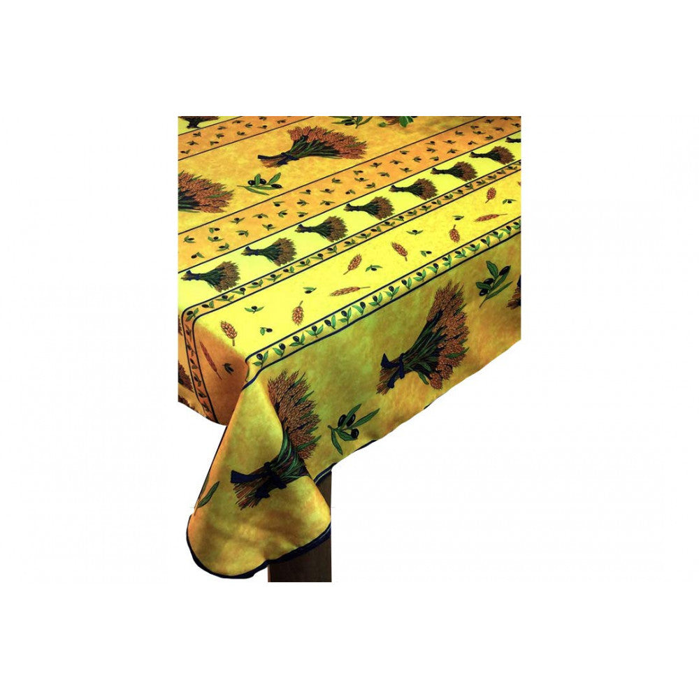 Nappe Tissu Rectangle Bouquet bleu 2,40 |homeflair