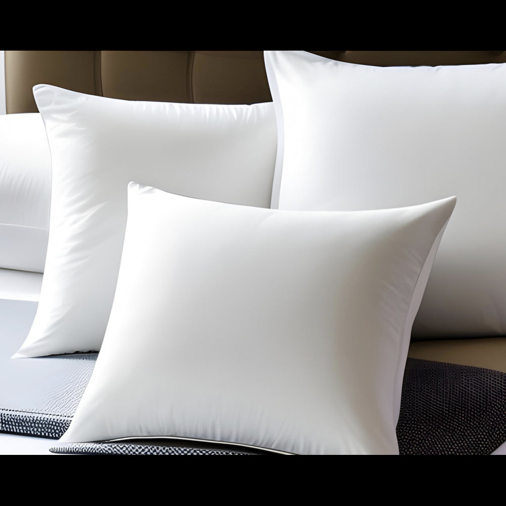 Oreiller carré 60x60cm moelleux 100% Polyester Fibres Creuses Coussin |homeflair