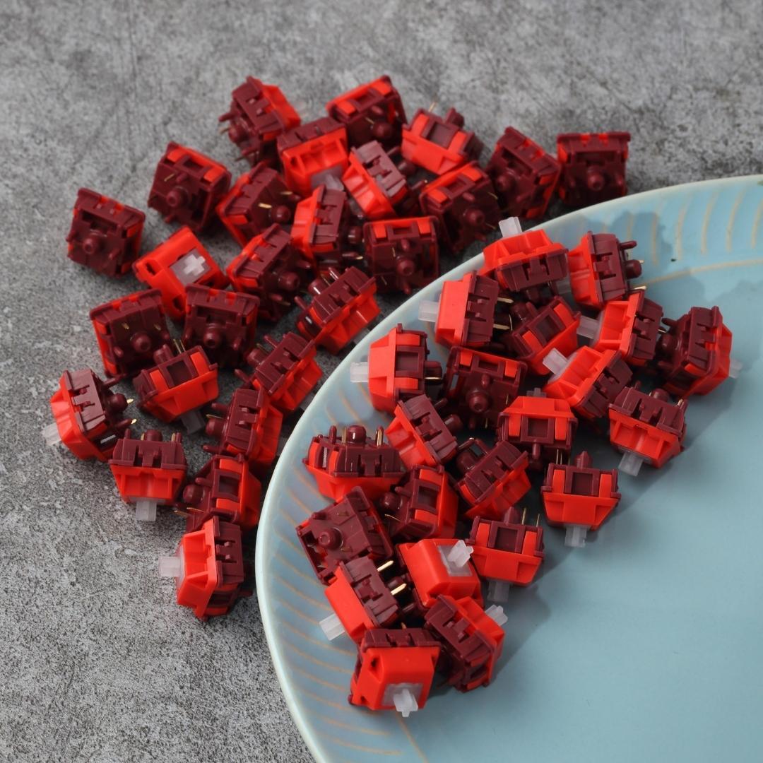 Switches Roselle 70pcs - Performance Fiable et Durabilité Optimale - Idéal pour les Claviers Personnalisés | TRENDYFLAIR