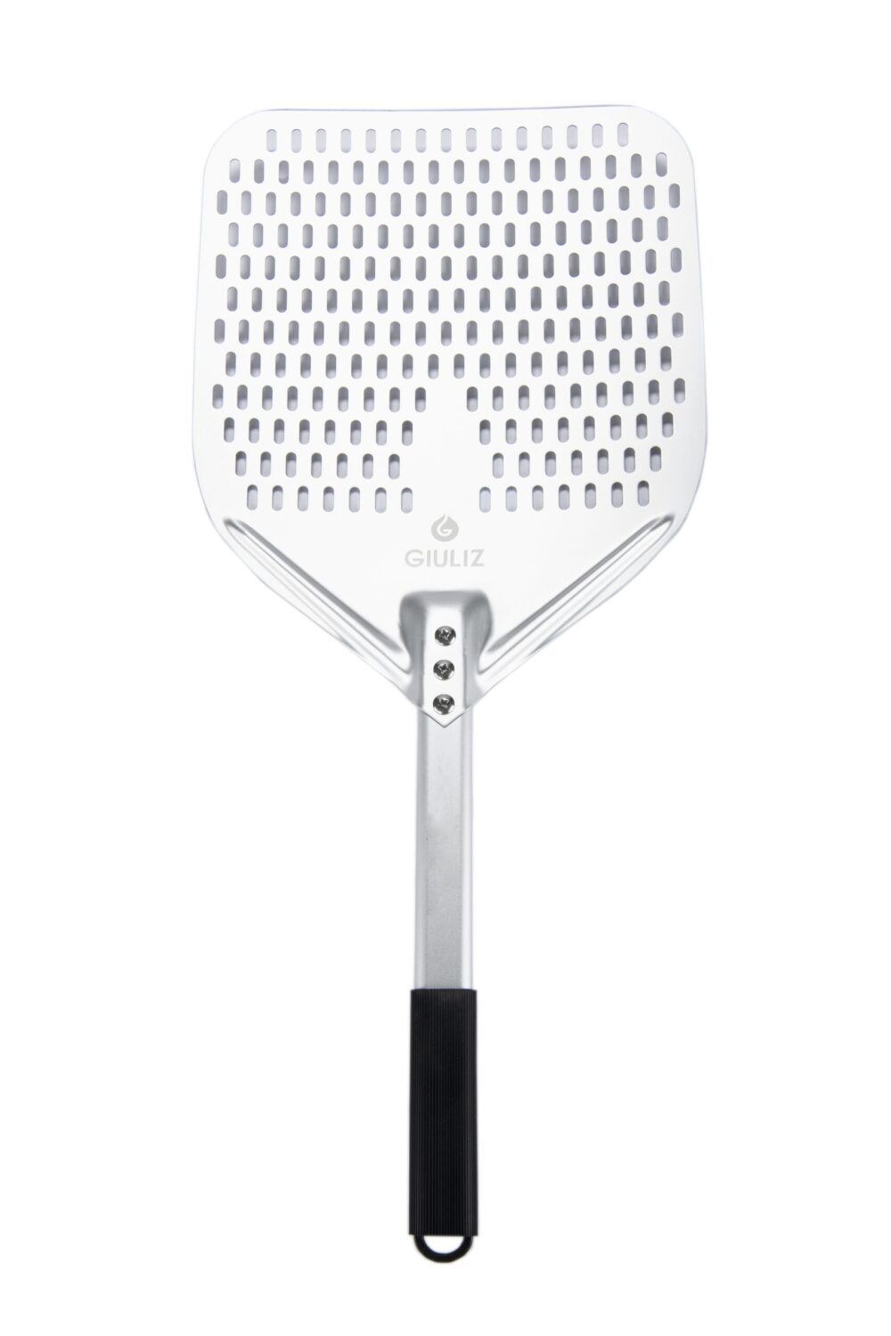 Pelle à pizza perforée - Idéale pour une cuisson croustillante | Diamètre 30 cm | Argenté | TRENDYFLAIR