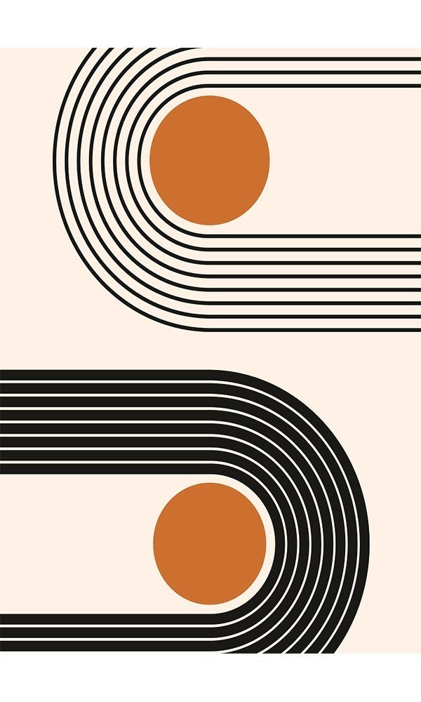 Tapis Seventies Orange Dimensions - 80x150 – Qualité supérieure pour Maison, Appartement, Bureau – Style élégant et durable – Confort optimal, facile à nettoyer – Idéal salon et chambre