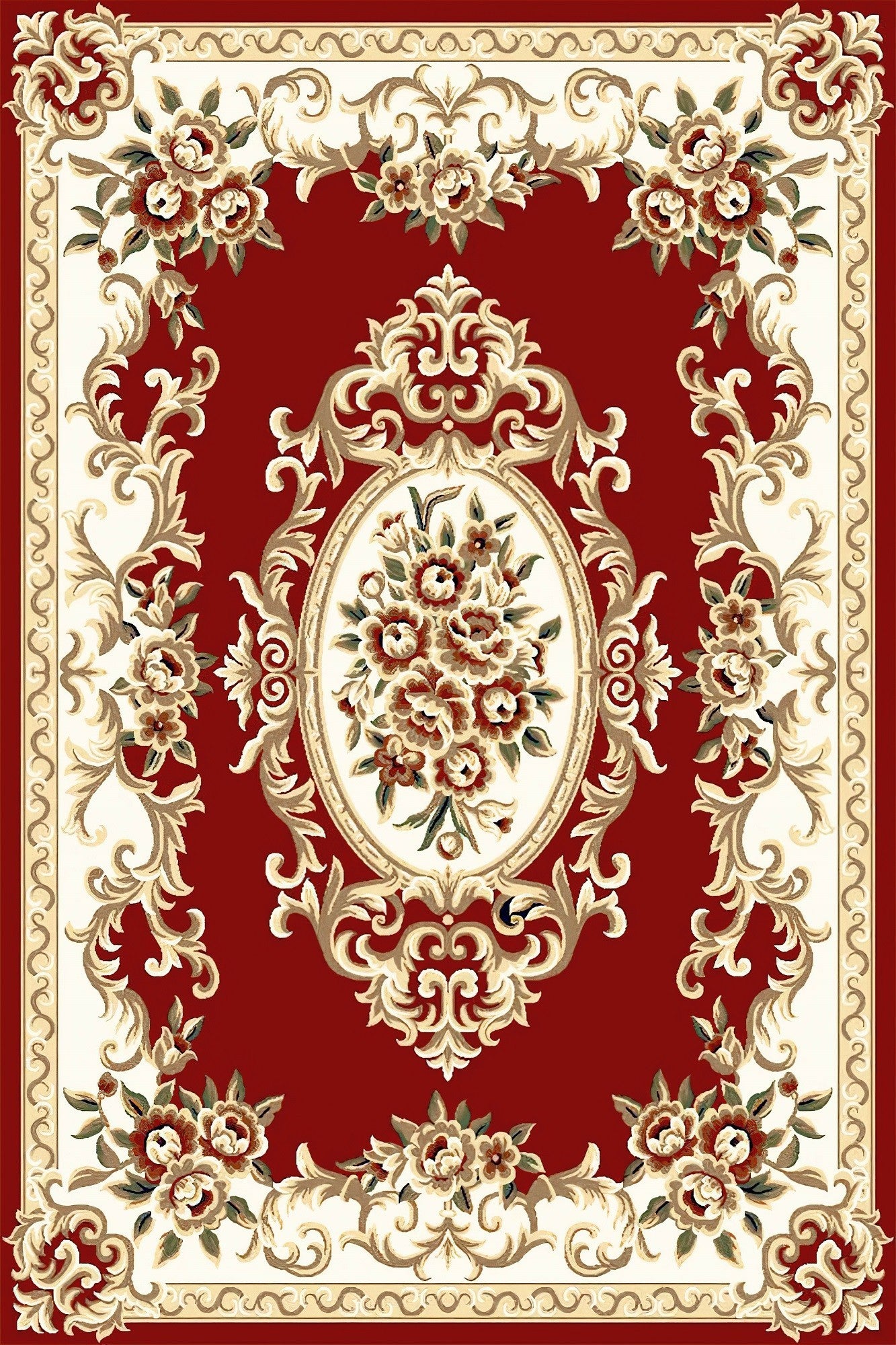Tapis Orient Rouge Dimensions - 200x300 – Qualité supérieure pour Maison, Appartement, Bureau – Style élégant et durable – Confort optimal, facile à nettoyer – Idéal salon et chambre