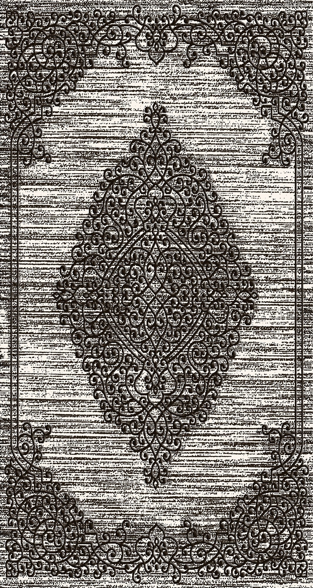 Tapis Orient Gris Argent Dimensions - 300x400 – Qualité supérieure pour Maison, Appartement, Bureau – Style élégant et durable – Confort optimal, facile à nettoyer – Idéal salon et chambre