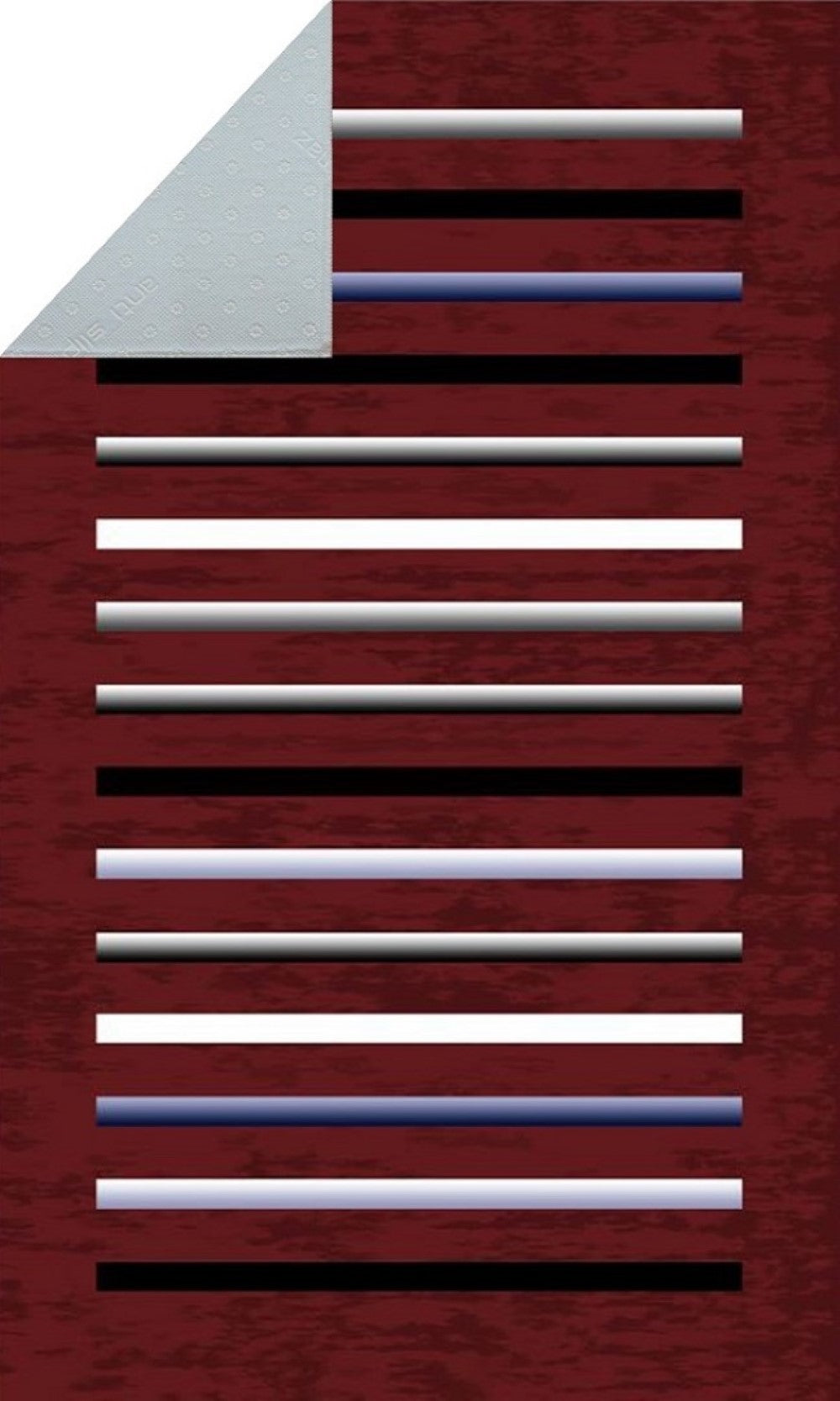 TPS_Ray_BOR80 Tapis, Polyester, Rouge, 80 x 150 – Qualité supérieure pour Maison, Appartement, Bureau – Style élégant et durable – Confort optimal, facile à nettoyer – Idéal salon et chambre