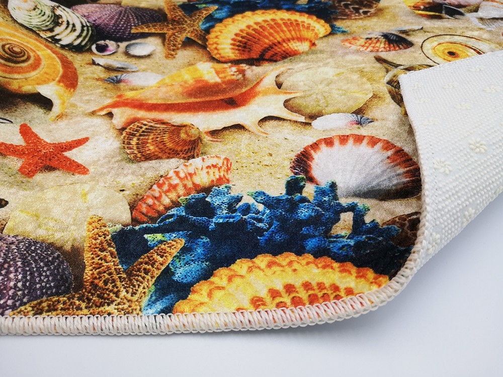 Tapis Salle Bain Coquillage 50x80cm – Qualité supérieure pour Maison, Appartement, Bureau – Style élégant et durable – Confort optimal, facile à nettoyer – Idéal salon et chambre
