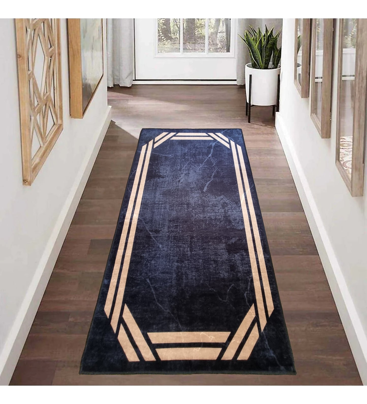 Tapis Rebelle, Noir Dimensions - 120x180 – Qualité supérieure pour Maison, Appartement, Bureau – Style élégant et durable – Confort optimal, facile à nettoyer – Idéal salon et chambre