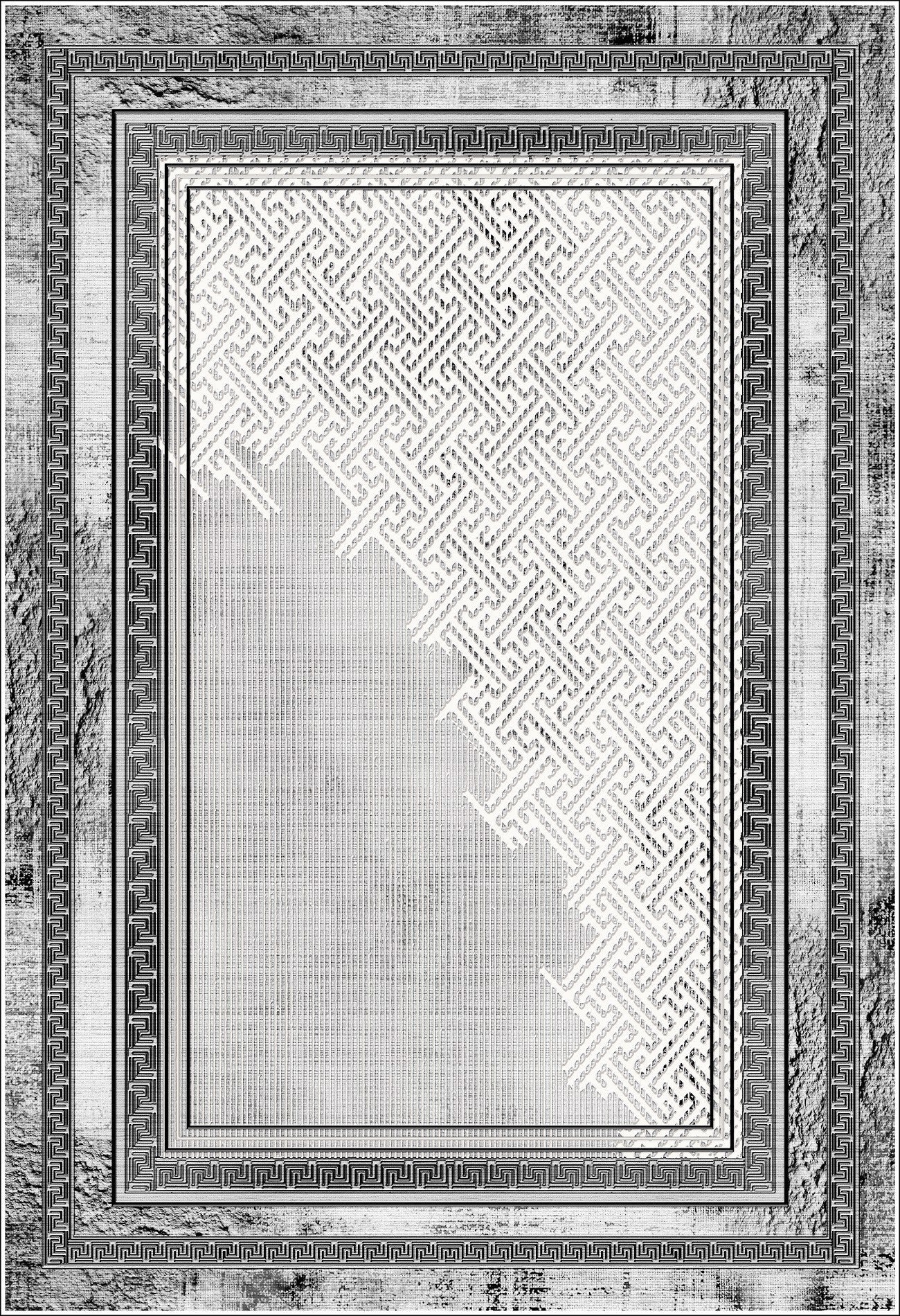 Tapis NAJAT Gris 80x150cm – Qualité supérieure pour Maison, Appartement, Bureau – Style élégant et durable – Confort optimal, facile à nettoyer – Idéal salon et chambre