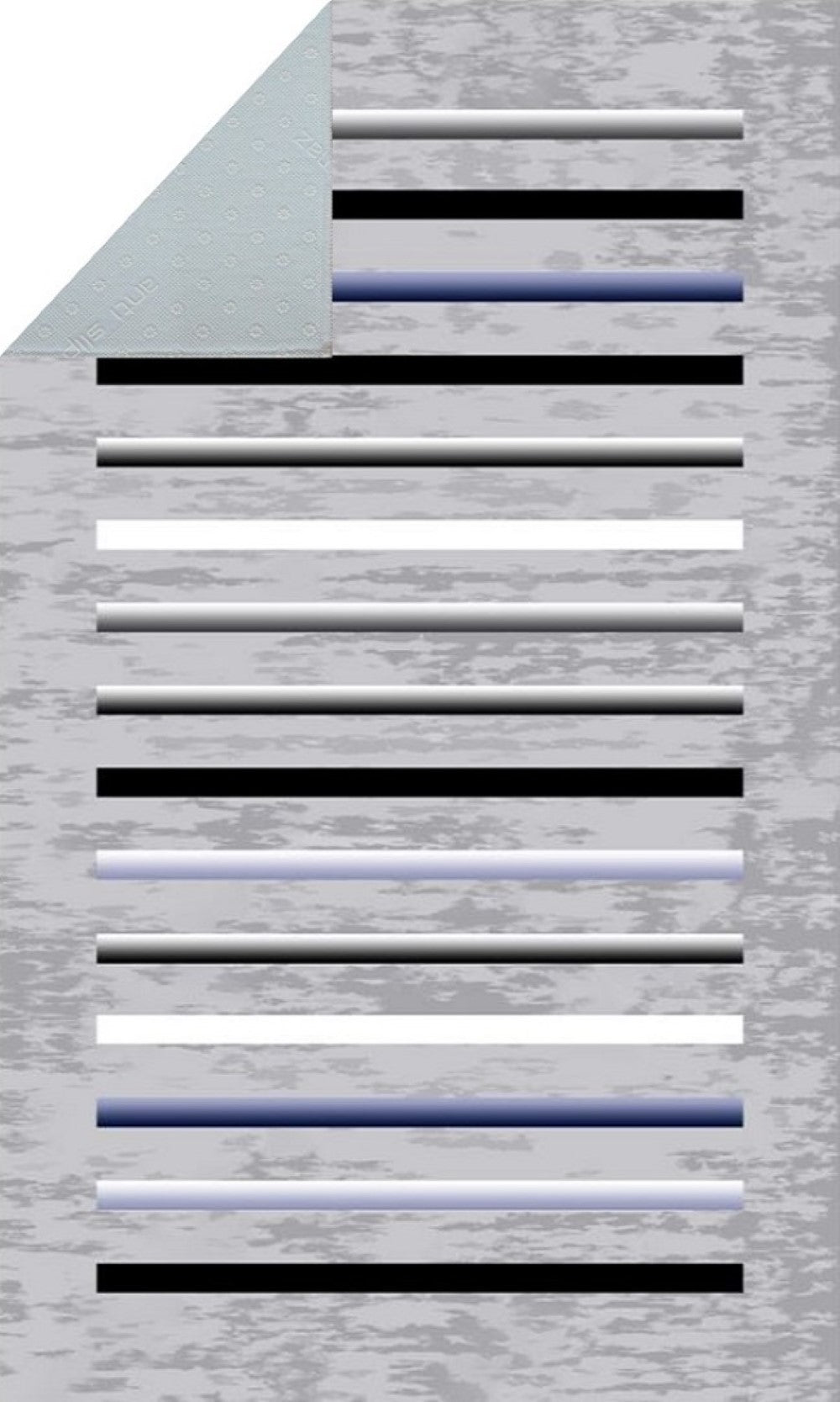 Tapis Rayures Gris Dimensions - 160x230 – Qualité supérieure pour Maison, Appartement, Bureau – Style élégant et durable – Confort optimal, facile à nettoyer – Idéal salon et chambre
