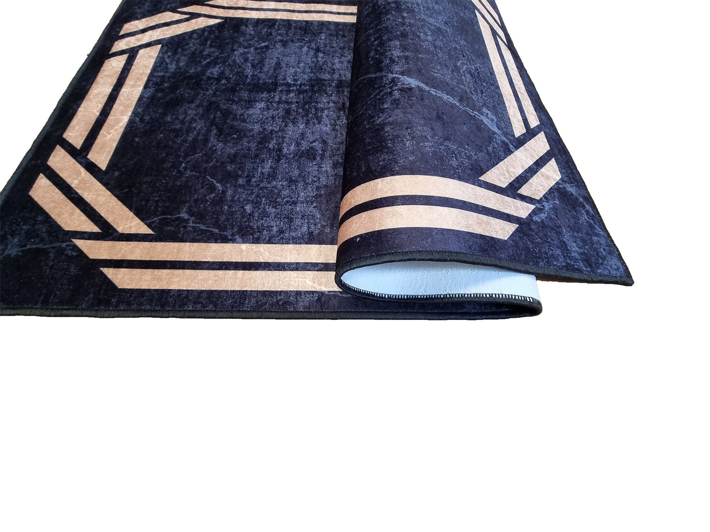 Tapis Rebelle, Noir Dimensions - 160x230 – Qualité supérieure pour Maison, Appartement, Bureau – Style élégant et durable – Confort optimal, facile à nettoyer – Idéal salon et chambre