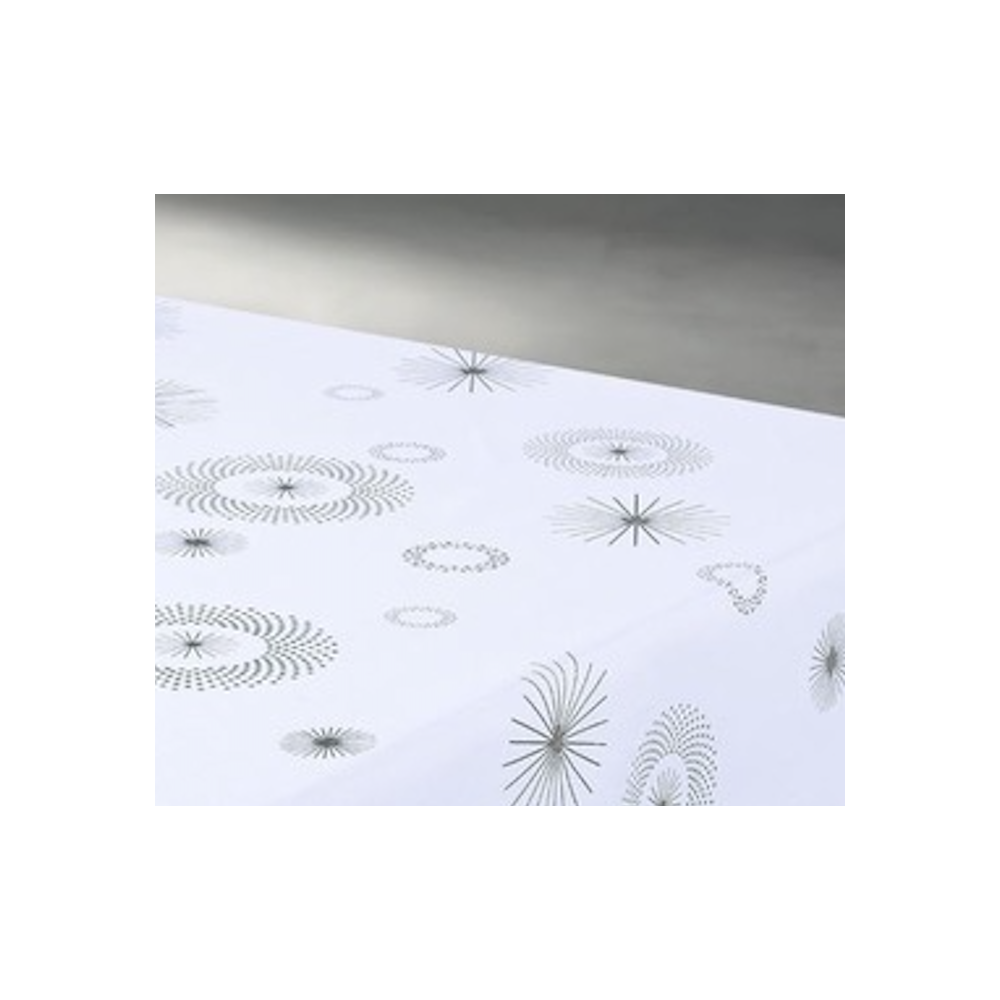 Nappe de Noël - Céleste Motif Étoilée - Blanc - 150x300cm |homeflair