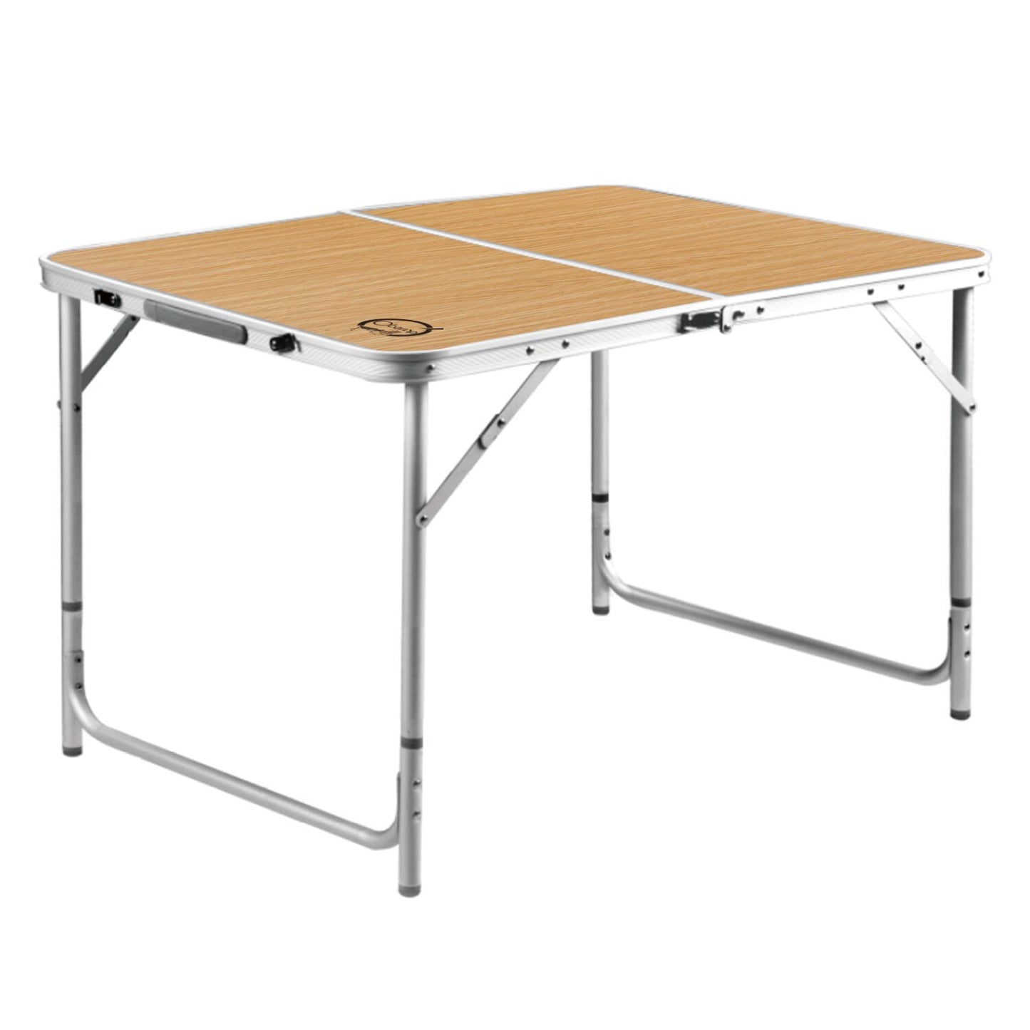 Table de camping pliable 6 places - Légère et compacte | Facile à transporter et à ranger | 120 x 60 x 70 cm | Gris anthracite | TRENDYFLAIR