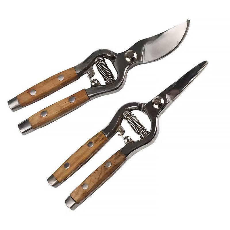 Épinettes de jardin - Lot de 2 épinettes en métal avec loquet de sécurité | 30 cm de long | Vert foncé | TRENDYFLAIR