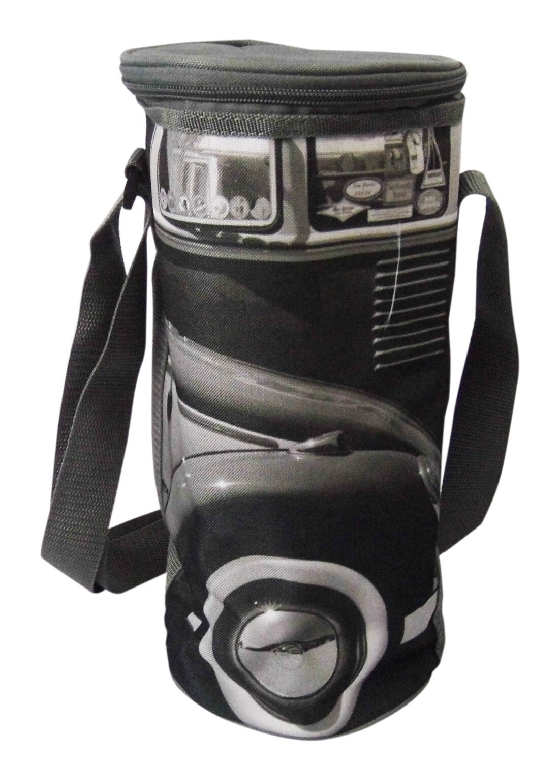 Porte bouteille isotherme - Surftrip - Avec lanière de transport - 1,5 Litres | Idéal pour garder vos boissons fraîches lors de vos sessions de surf - Pratique et facile à transporter - Parfait pour les aventures en plein air | Noir et bleu | TRENDYFLAIR