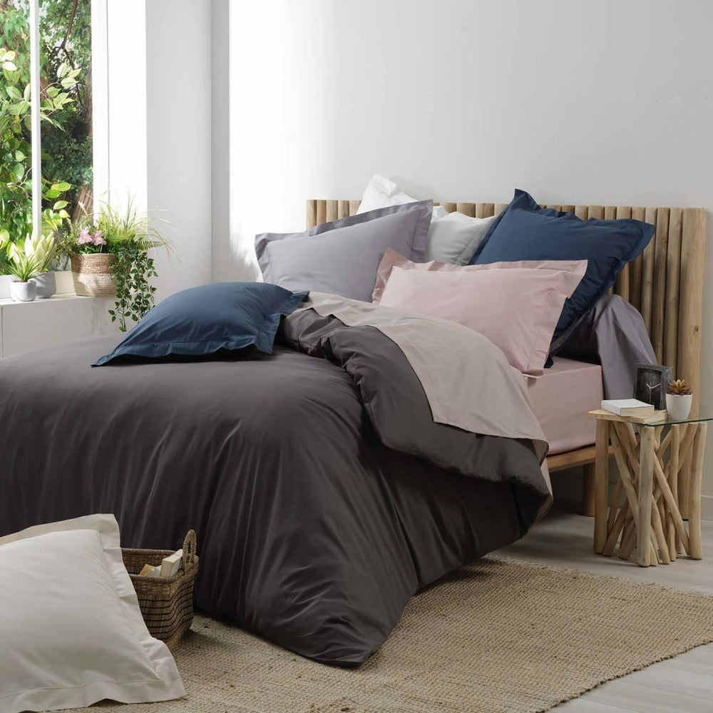 Taie De Traversin 85x185 cm Percale Naturel |homeflair