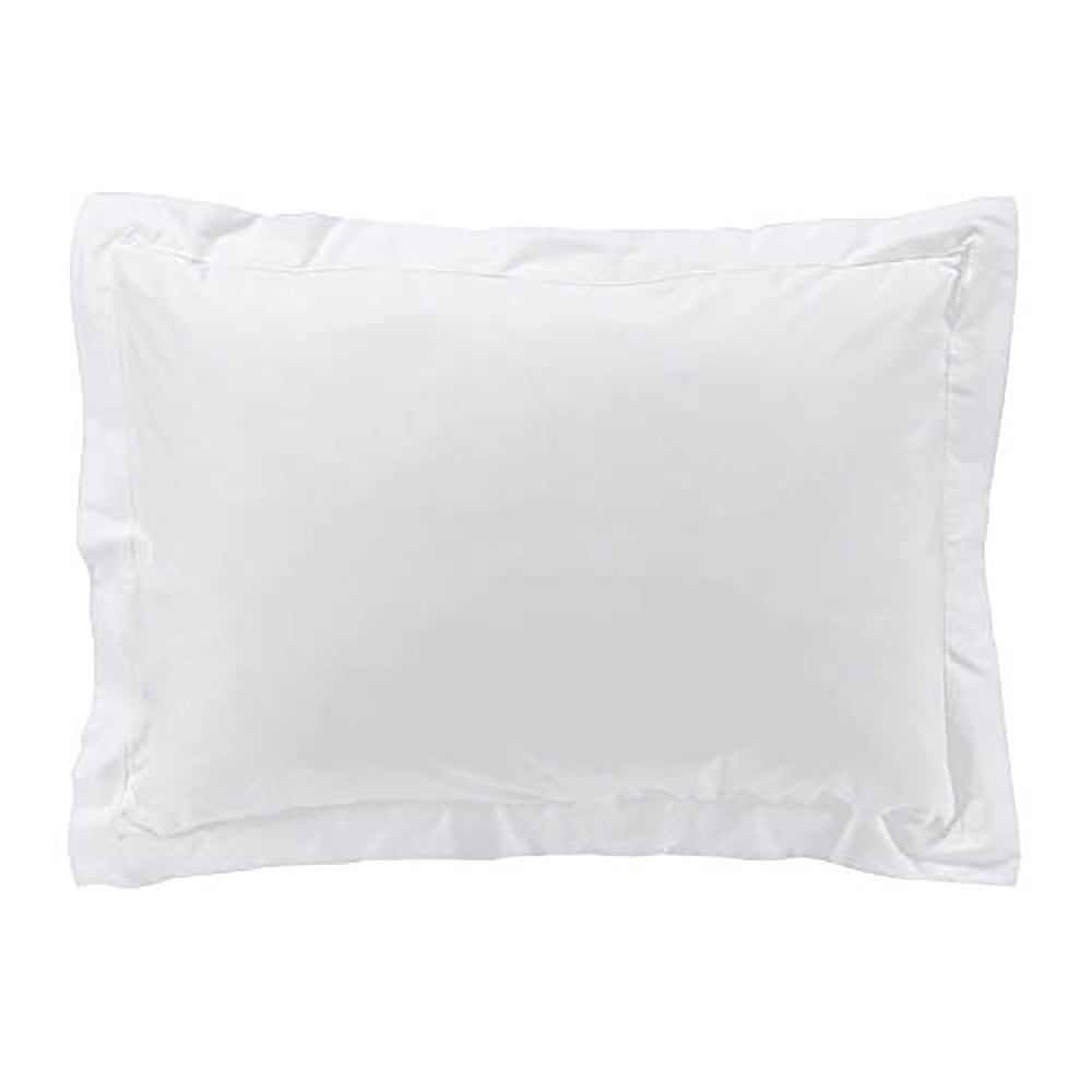 Taie d'oreiller Percale 100% Coton 7 Coloris Differents - 63 X 63cm / 50 X 70cm (Blanc, 50x70 cm) |homeflair