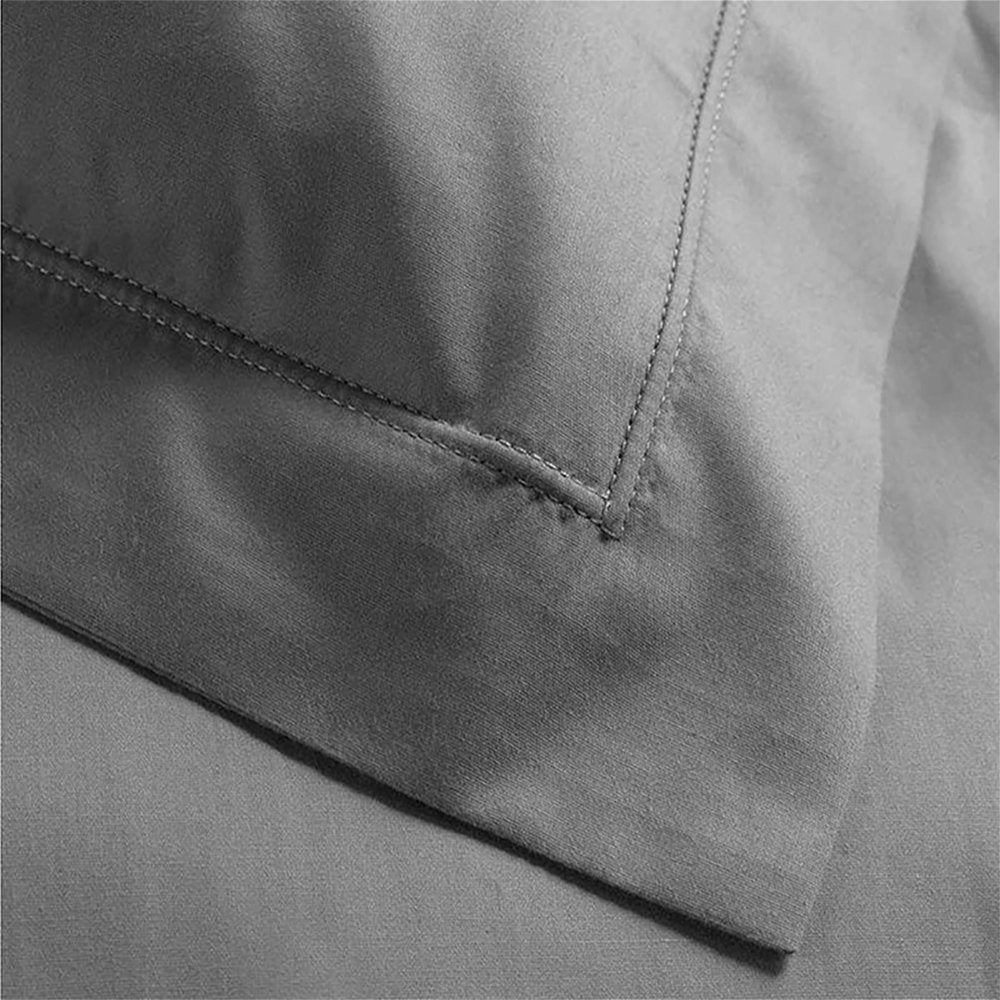Taie d'oreiller Percale 100% Coton 7 Coloris Differents - 63 X 63cm / 50 X 70cm (Anthracite, 63x63 cm) |homeflair