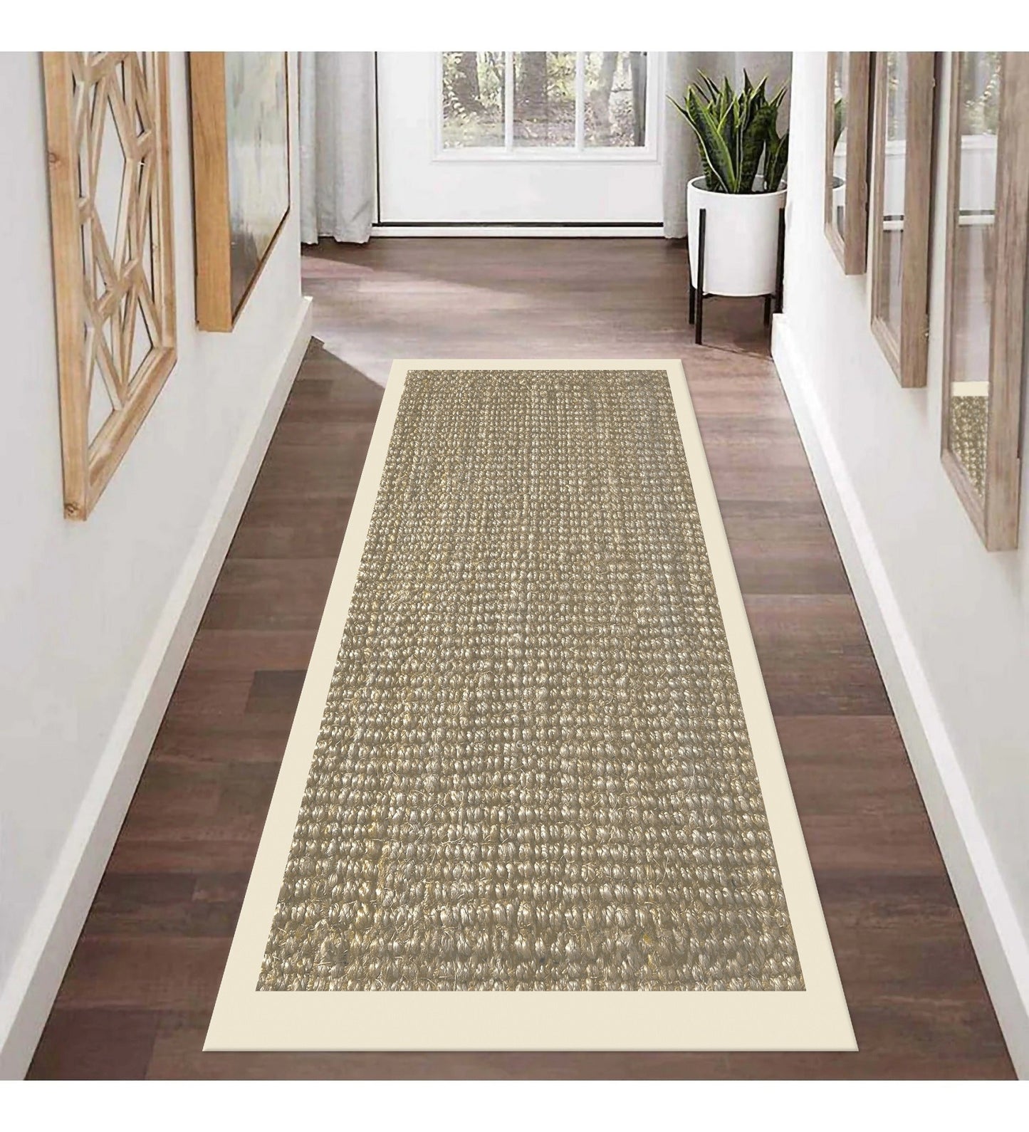 Tapis NAJWA Beige Dimensions - 80x150 – Qualité supérieure pour Maison, Appartement, Bureau – Style élégant et durable – Confort optimal, facile à nettoyer – Idéal salon et chambre
