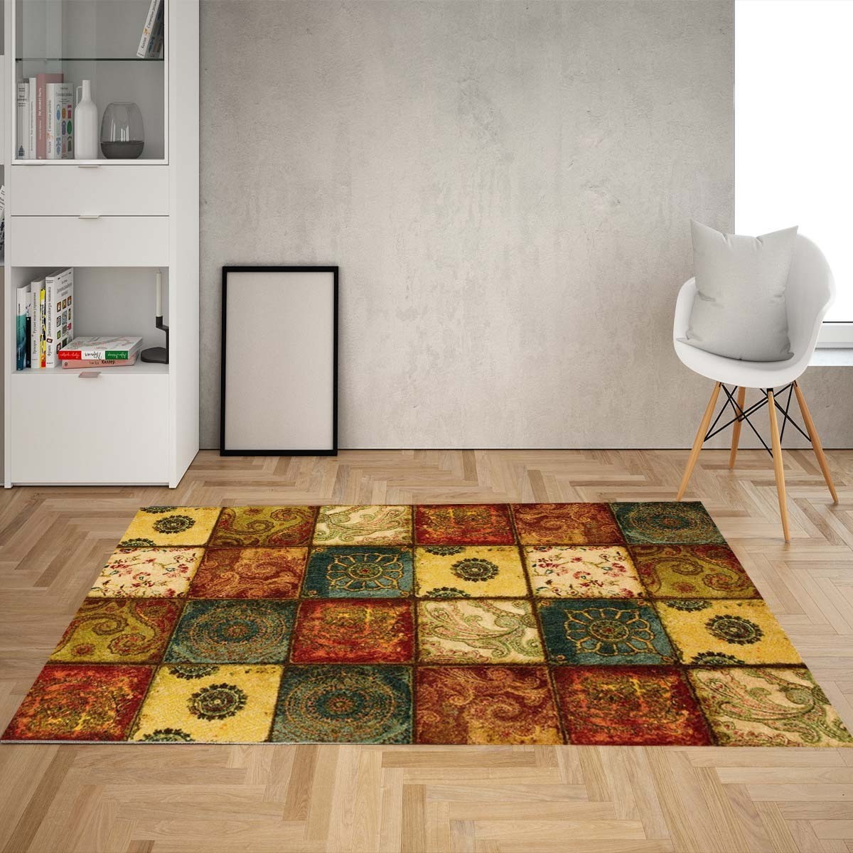 Tapis PERSE Marron Dimensions - 120x180 – Qualité supérieure pour Maison, Appartement, Bureau – Style élégant et durable – Confort optimal, facile à nettoyer – Idéal salon et chambre