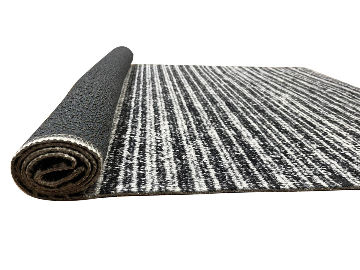 Tapis Selma Noir Dimensions - 160x230 – Qualité supérieure pour Maison, Appartement, Bureau – Style élégant et durable – Confort optimal, facile à nettoyer – Idéal salon et chambre