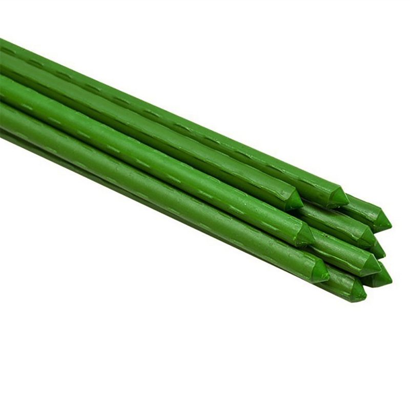 Tuteur pour plantes et légumes - En fer - Hauteur : 60 cm | Support de croissance pour jardin et potager | Vert | TRENDYFLAIR