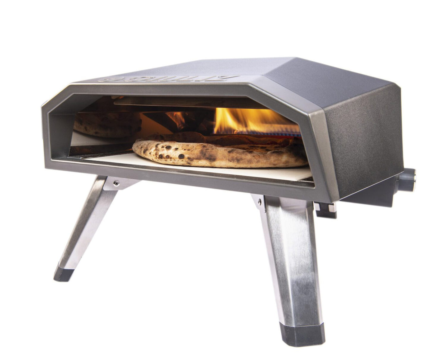 Four à pizza à gaz - Giuliz - UFO 12 - Pelle à pizza inclus | Idéal pour la cuisine extérieure | Compact et portable | Acier inoxydable | TRENDYFLAIR