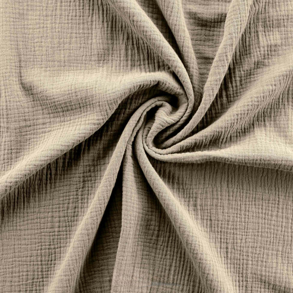 Parure de lit en Gaze de Coton 240x260cm - Plusieurs coloris - 240x260cm - Sable |homeflair